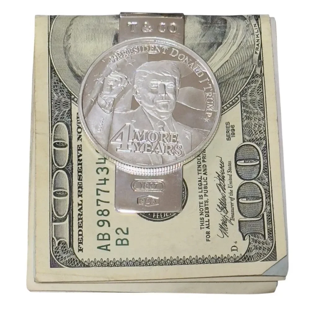 Tiffany & Co Trump Money Clip Sterling Silver Estate TIF906